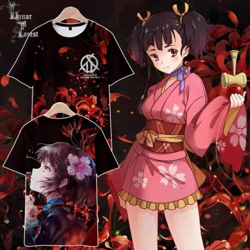 Kabaneri of the Iron Fortress Print T-shirt Summer Fashion Round Neck Short Sleeve Popular Japanese Anime Streetwear Plus Size
