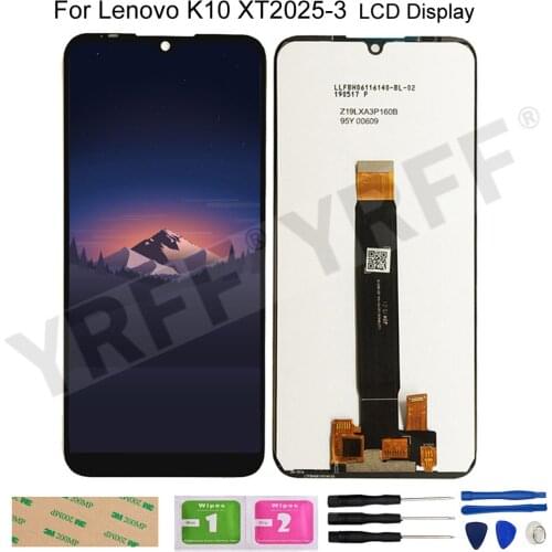 K10 LCD Screens For Lenovo K10 XT2025-3 LCD Display Touch Screen Digitizer Assembly Phone Repair Sets 100% Tested