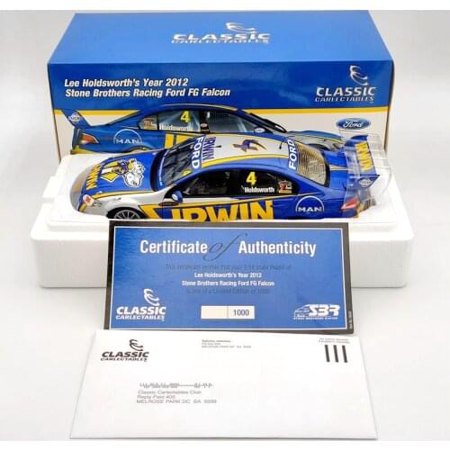Classic 1:18 For Lee Holdsworths 2012 #4 Stone Brothers Racing Ford FG Falcon NO.18505 Diecast Models Auto Toys Collection