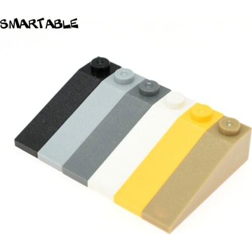 Smartable Slope 18° 1x4 Building Blocks MOC Parts Toys For Kids Creative Big House Compatible Major Brands City 60477 40pcs/lot