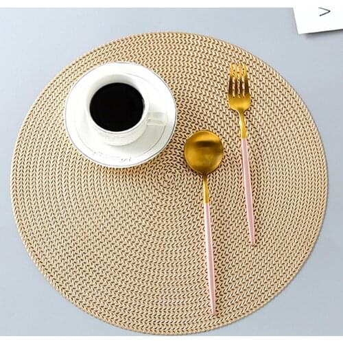 Hollow Anti-scald Heat Insulation Round Hotel Coffee Cup Table Mat Placemat