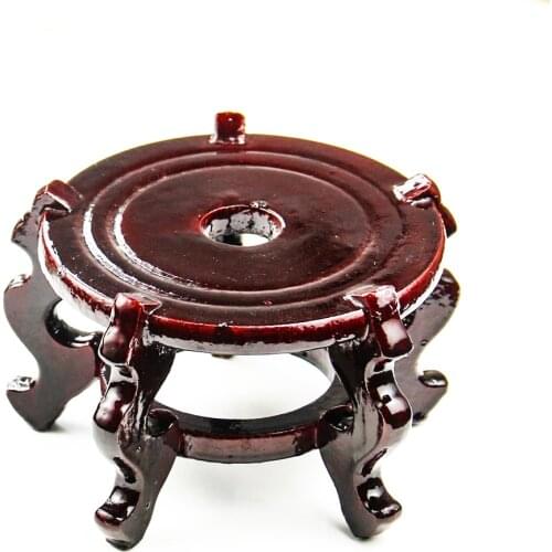 Front and Reverse Double Use of Mahogany Frame Flower Pot Vase Base Holder Sitting Display Frame Household Style Floor Decor