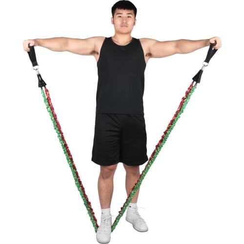 11-piece Set High-intensity Chest Muscle Training Equipment Pull Band Resistance Band Fitness Equipment Home Pull Rope