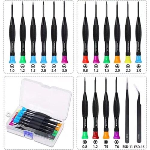 18 In 1 Mini Precision Screwdriver Set Tweezers Hands Tools For IPhone For Samsung Tablet Watch Phone Repairing Screwdriver Set