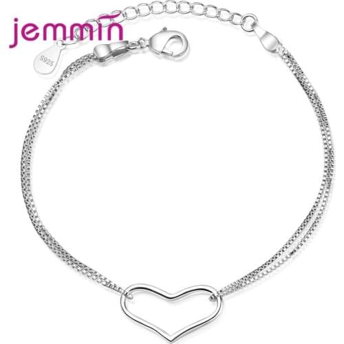 Delicate Women Fashion 925 Sterling Silver Bracelet Chain Gift For Girls Adjustable Fashion Pulseira Feminina Jewelry Pulseras