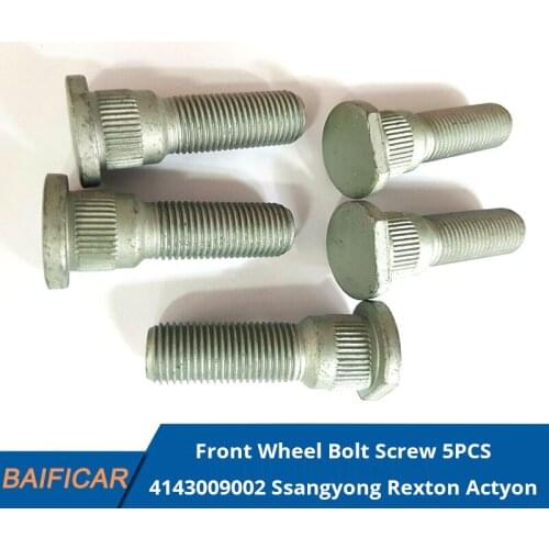 Baificar Brand New Genuine Front Wheel Bolt Screw 5PCS # 4143009002 For Ssangyong Rexton Actyon (Sports) Kyron