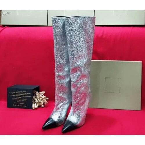 New Styles Fashion Design Pumps Knee-High Women Shoes, classics Boots good quality Genuine leather Boots, Brand TIAN.QI.HUANG
