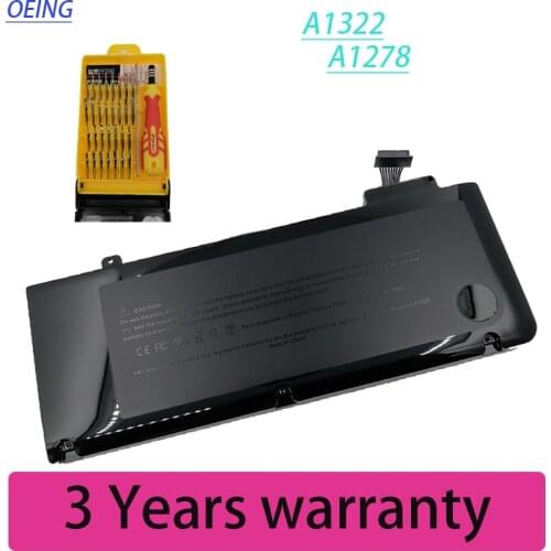 New Laptop Battery For APPLE MacBook Pro 13" A1322 A1278 2009-2012 Year MB990 MB991 MC700 MC374 MD313 MD101 MD314 MC724