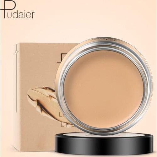 Pudaier 3 Colors Face Concealer Palette Foundation Cream Facial Cosmetics Brighten Face Contour Base Makeup Palette Maquiagem