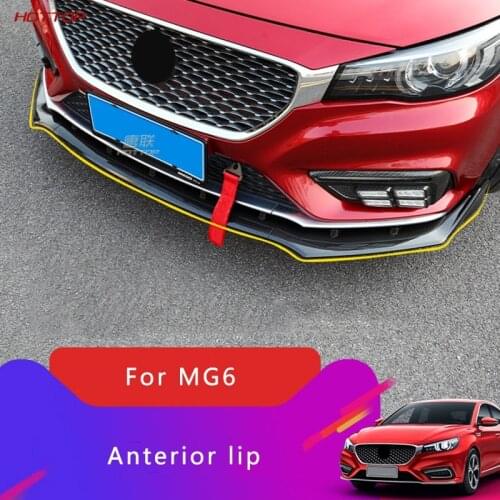 For MG6 2017 2018 2019 Front Shovel Large Surround Three Section Front Lip Front Bar Anti Scratch
