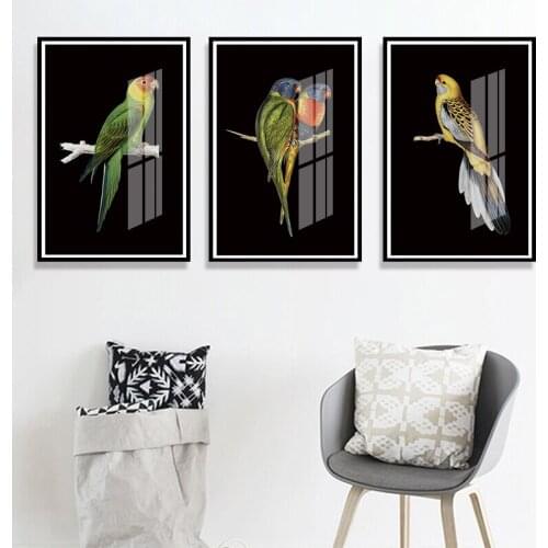 Retro Birds Poster And Print Vertebrate Canvas Painting Cormorant Bird Wall Picture Realism Art Mural Home Decor For Living Room