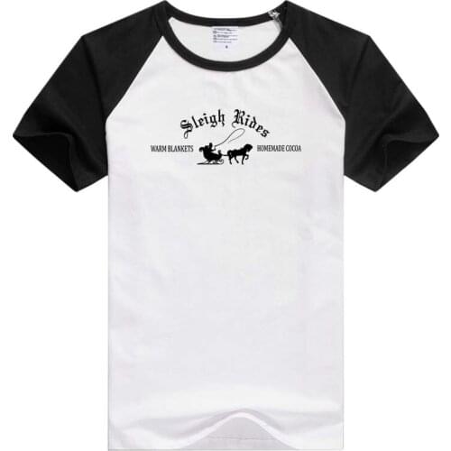 Sleigh Rides short sleeve casual Men/Women T-shirt Comfortable Tshirt Cool Novelty tee funny design GA281