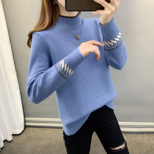 Pullover Women Sweater Long Sleeve Sweaters Knitted Loose Sweater Plus Size Womens Jumper