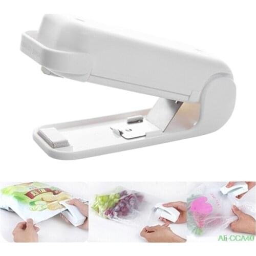 PVC Portable Food Sealer Household Mini Sealing Machine Heat Bag Sealer Capper Food Saver Storage Bags Package