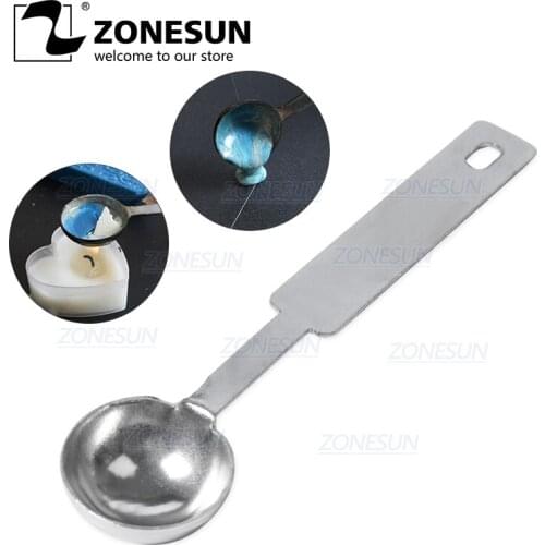 Retail sealing wax spoon vintage wood handle sealing wax spoon with stamp candle anti hot wax spoon for wax seal stamp