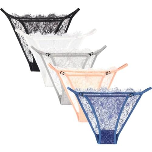 Sexy Lace Womens Panties Wholesale Sexy Transparent Seamless Women Panties White Black Light Gray Briefs