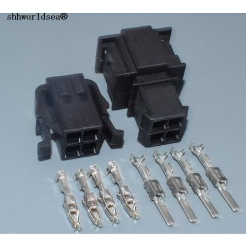 Shhworldsea for VW 2.8mm 4p auto electric housing plug wire harness cable connector 191972722 191972732 191 972 722 191 972 732
