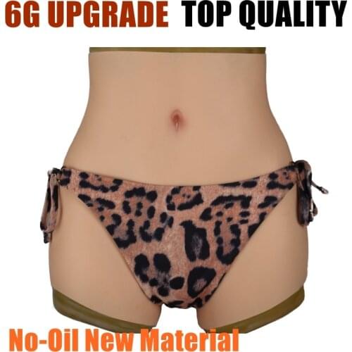 Silicone Realistic Vagina Panties Shemale Crossdresser Pussy Pants Transgender Artificial Sex Fake Underwear Lift Hip 6G Upgrade