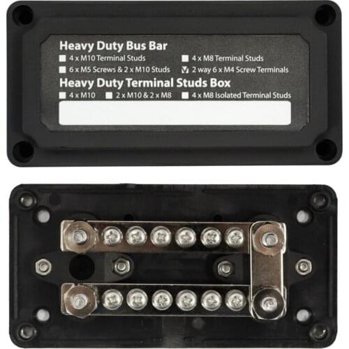 Universal 16-Bit Negative Sink Busbar 100A 48Vdc BUSBAR For Car Boat