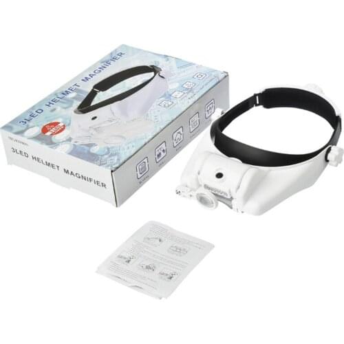 New Head Wear Electronic Repair Tool Magnifying Glass for The Elderly Reading Magnifying Glass Acrylic Lens USB Charging