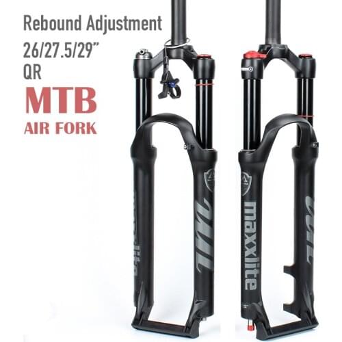 MTB Mountain Bike Air Suspension Forks 26 27.5 29 QR Damping Rebound Adjustment Bike Remote/Manual Lockout
