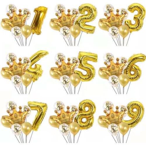 Aluminum foil 0-9 birthday balloon decoration, Mr. and Mrs. birthday party decoration, baby shower, kids birthday party