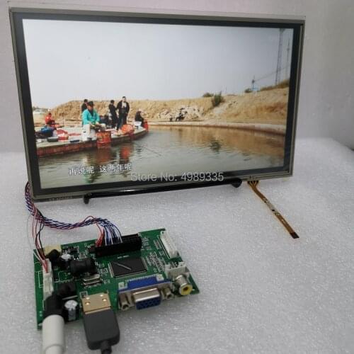 10.1 inch HDMI VGA AV touch display module kit 1366X768IPS single point resistive touch screen
