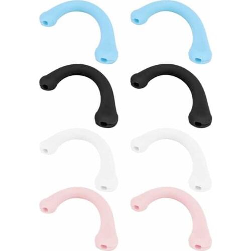10PCS Reusable Silicone Mask Earmuffs Elastic Soft Anti-Slip Anti-Pain Mask Ear Protection Hook Soft Earloop Mask Accessory