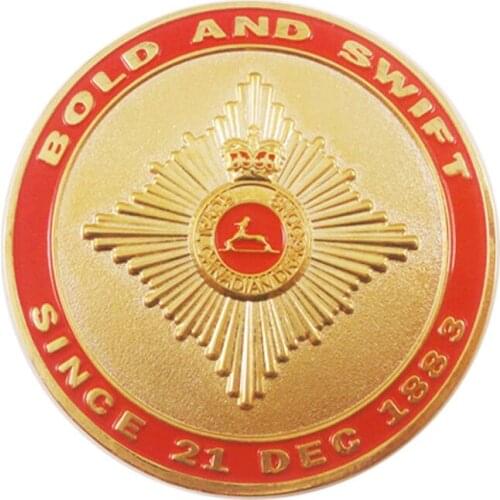 2018 Customized Gold Plated Military Coins Hot Round 3D Coins K200267