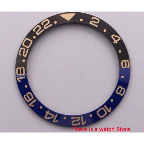 38mm ceramic bezel fit 40mm watch case SUB Automatic GMT mens watch