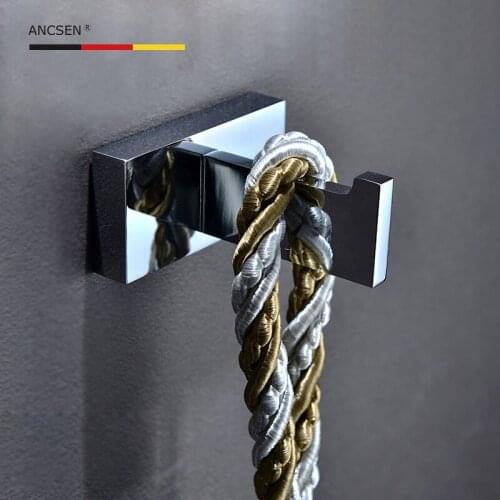 Bathroom Accessories Brass Wall Mounted Hook Coat Towel Hooks for Bathroom Copper Kitchen Hook Clothes Hook Bath Hardware Set