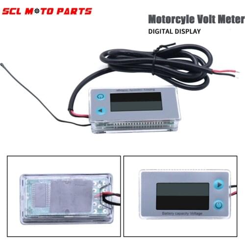 ALconstar-LED Digital 2 in 1 Temperature Voltage Thermometer Battery Capacity Indicator DC 8V-100V Lead Acid Lithium LiFePO4Car