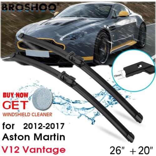 Car Wiper Blade Front Window Windscreen Windshield Wipers Blades Auto Accessories for Aston Martin V12 Vantage 26"+20" 2012-2017