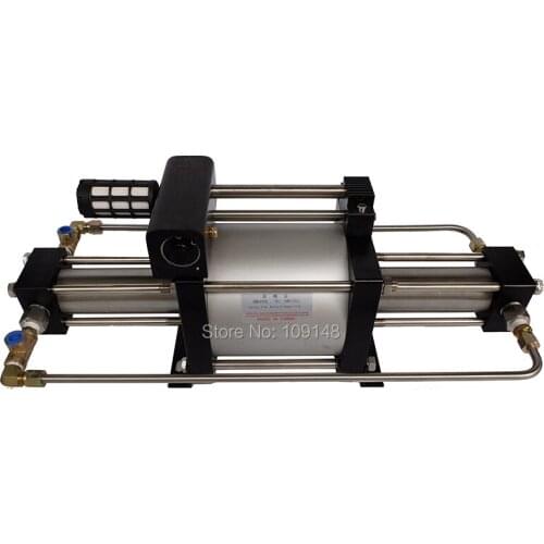 Free shipping Wellness Model :GBD15 50-120 Bar double acting air driven nitrogen /helium/argon gas booster pump