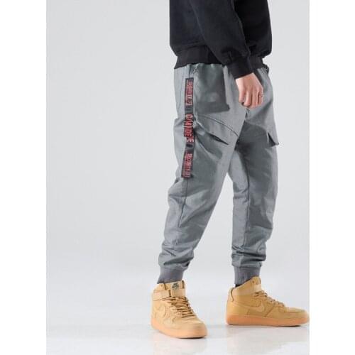 Streetwear Cargo Harem Pants Mens Casual Joggers Trousers Male Novel Spring Hip Hop Fashion Men Sweatpants Multi-Pocket