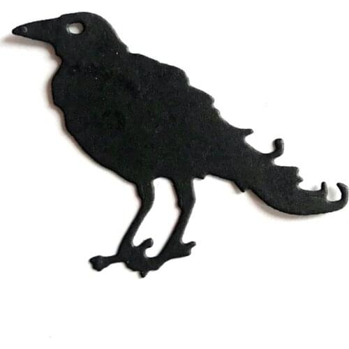 D0AD Halloween Crow Metal Cutting Dies Stencil DIY Scrapbooking Album Paper Card Template Mold Embossing Craft Decoration