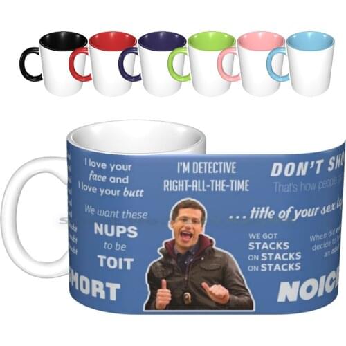 Brooklyn 99-Jake Peralta Quotes Ceramic Mugs Coffee Cups Milk Tea Mug Brooklyn 99 B99 Brooklyn 99 Quotes Brooklyn 99 Jake