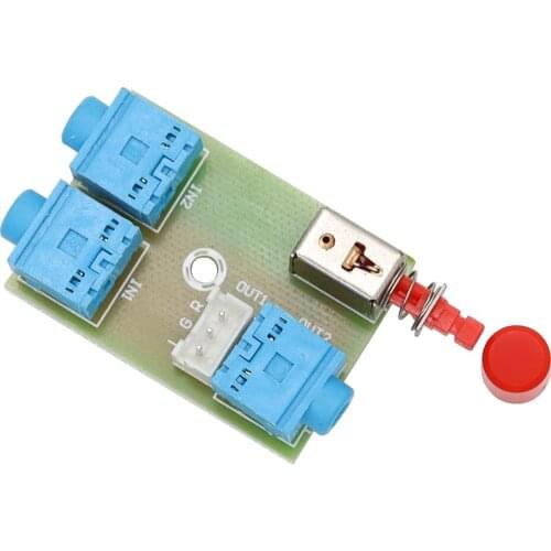 1 PCS XH-M371 Audio Switch Module 3.5 Audio 2 in 1 out Switcher Switch Board Audio Socket Switch