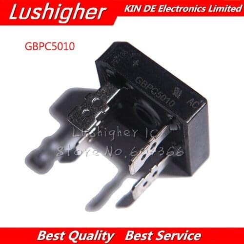 2pcs GBPC5010 1000V 50A Bridge Rectifier