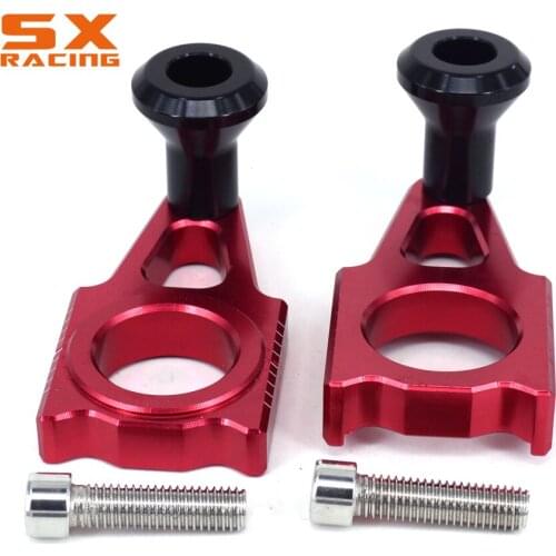 Motorcycle CNC Rear Chain Adjuster Axle Block For HONDA CR125 CR250 02-07 CRF250R CRF250X 04-14 CRF450R 02-14 CRF450X 05-14