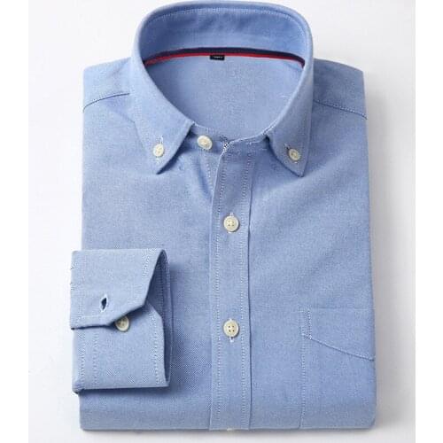 MRMT 2021 Brand Mens Long Sleeved Shirts Business Shirt for Male Bamboo Fiber Pure Collars Tops Shirt