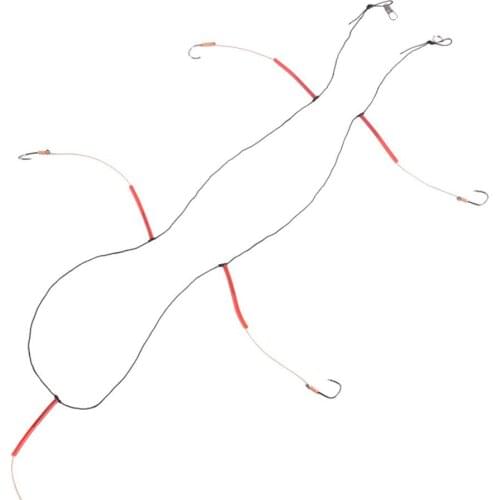 2PCS String Hook Set String Hook Line Set With 5 Small Hooks For Sea Fishing Fast Convenient For Hanging Baits