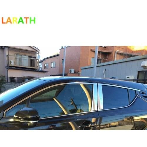 The New 18pcs For Toyota C-HR CHR 2016 2017 Stainless Steel Window Molding Trim Chrome Pillar Covers Sill Trims Exterior Styling