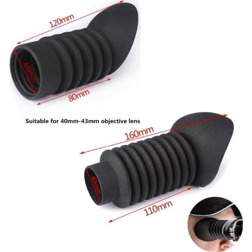 Hunting Riflescope Lens Rubber Eyeshade 40mm Diameter Tactical Optics Sight Eye Protector Cover Scope Accessories
