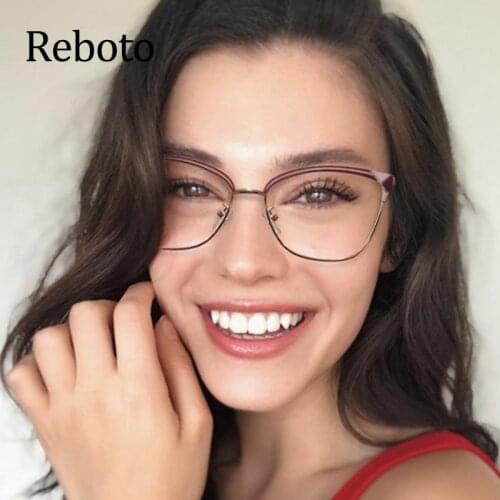 Cat Eye Eyeglasses Frames For Women Anti Blue Light Tr90 Retro Womens Glasses Frame Fashion Computer Eyeglasses