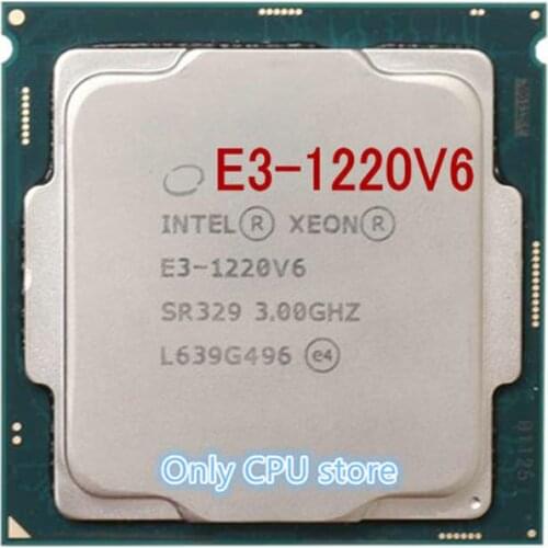Intle E3-1220V6 3.0GHz Quad Core processors Computer CPU E3-1220 V6 scrattered pieces E3 1220 V6 free shipping