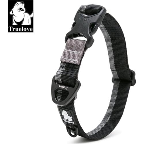 Truelove Dog Collar Convenient Adjustment Nylon Aluminum Alloy Traction Buckle For Outdoor Travel Neck Belt Pet Product TLC5171