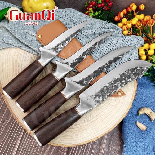 Sharp Forged Boning Knifes Handmade Butcher Meat Chopping Knife Stainless Steel Chef Knife Full Tang Handle Bone Cleaver Knifes