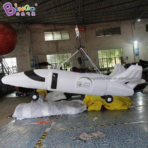 Attractive 2.5m long giant inflatable plane model with hanging for Aviation theme party / inflatable plane toy