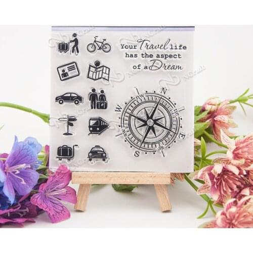 Clear Stamps Scrapbook Card album paper craft handmade silicon rubber roller transparent stamps